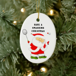 Badminton-Weihnachtskollektion Keramik Ornament