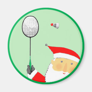 Badminton-Weihnachtsstrumpfbefüllung Magnet