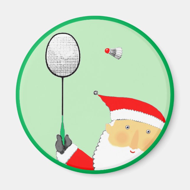Badminton-Weihnachtsstrumpfbefüllung Magnet (Vorne)