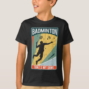 Badminton, wie ich rolle, Vintage, das ist mein Sp T-Shirt