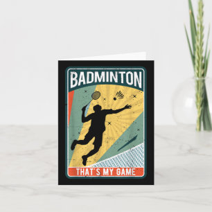 Badminton, wie ich Vintage, dass mein Spiel Karte