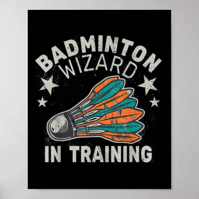 Badminton Wizard for Training Shuttle Sport Ball S Poster (Vorne)