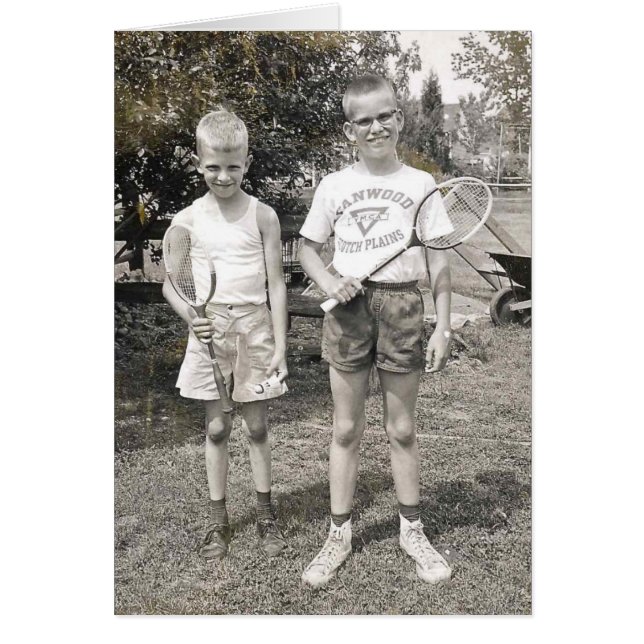 Badmintonbrüder von den sechziger Jahren (Vorne)