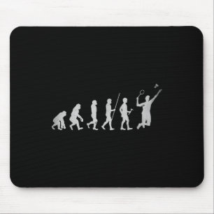 Badmintonspieler Federball Schläger Smash  Mousepad