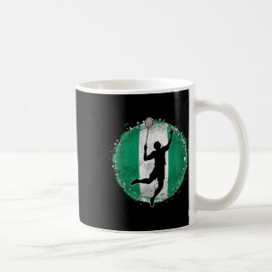 Badmintonspieler Nigeria Nigerianische Flagge Nige Kaffeetasse