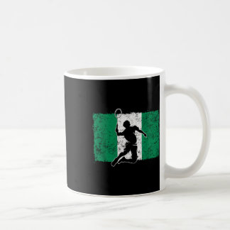 Badmintonspieler Nigeria Nigerianische Flagge Nige Kaffeetasse