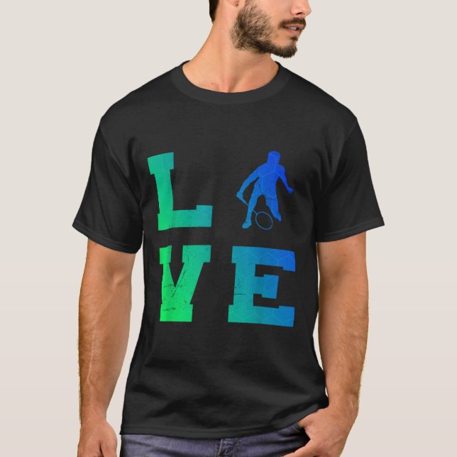 Badmintonspieler Shuttle Squash Herren Badminton  T-Shirt (Vorderseite)