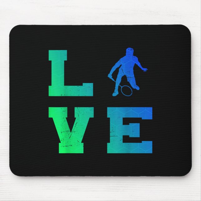 Badmintonspieler Shuttle Squash Männer Badminton  Mousepad (Vorne)