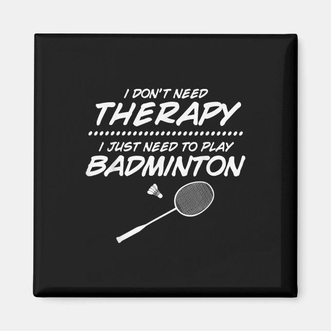 Badmintonspieler Shuttlecock Badminton Schläger Magnet (Vorne)