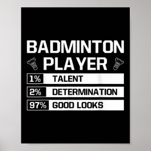 Badmintonspieler Talentbestimmung Gutes Aussehen S Poster