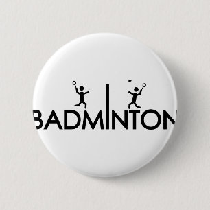 Badmintontextikone Button