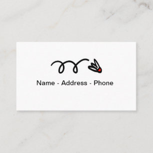 Badmintonthema-Visitenkarte Visitenkarte