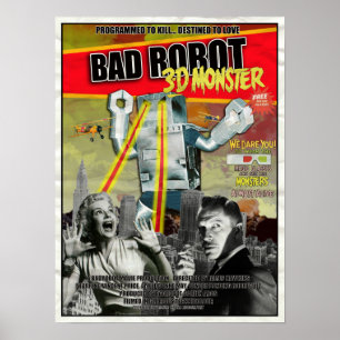 BADROBOT 3D B-Movie Poster