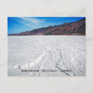 Badwater Basin, Death Valley, Kalifornien Postkarte