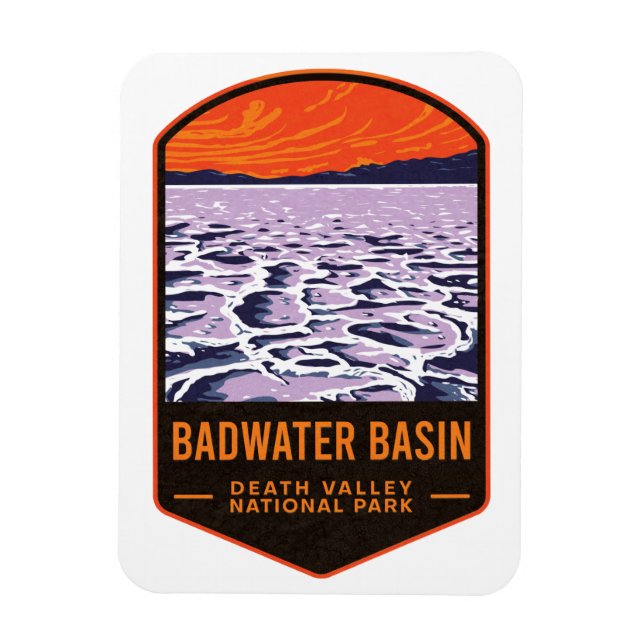 Badwater Basin Death Valley National Park Magnet (Vertikal)