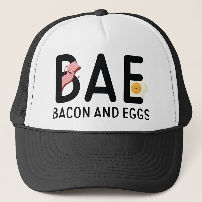 BAE Bacon und Eier Truckerkappe (Vorderseite)