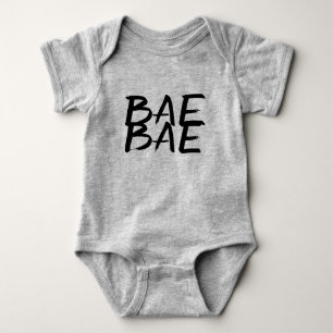 Bae bae des trendy lustigen Unisexbodysuit Baby Strampler