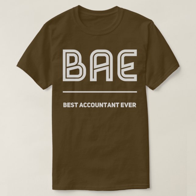 BAE Best Accountant je Accounting T-Shirt (Design vorne)