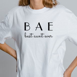 BAE Beste Tante überhaupt Moderne einfache Schri T-Shirt