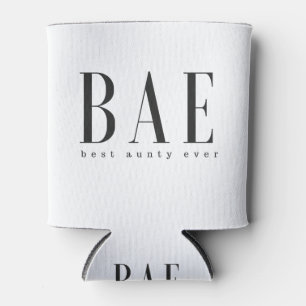 BAE bestes Schwarz-weißes Logo Tante überhaupt Dosenkühler