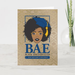 BAE Black and Educated Bachelor's Abschluss Karte