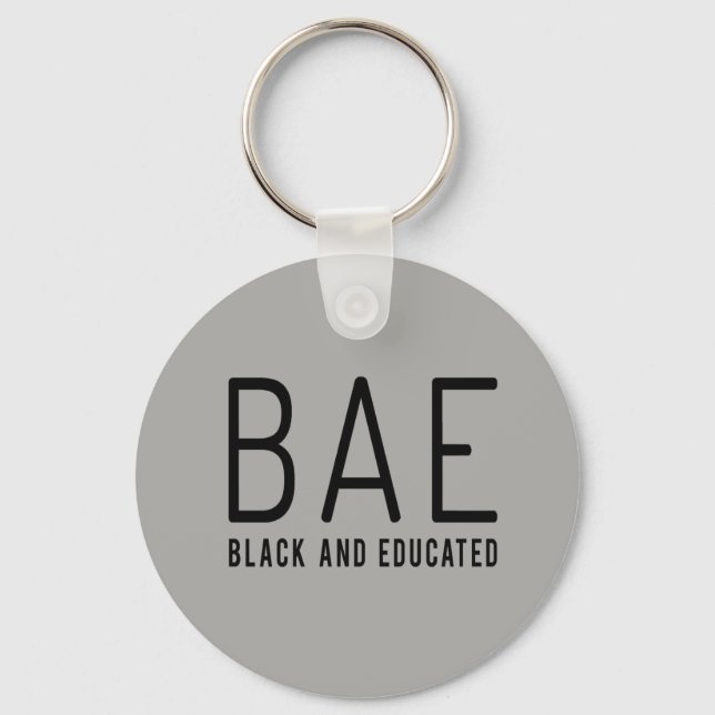 BAE Black und Educated Schlüsselanhänger (Vorderseite)