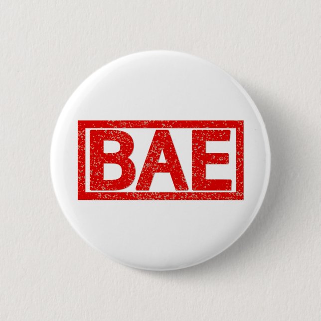 Bae Briefmarke Button (Vorderseite)