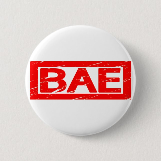 Bae-Briefmarke Button (Vorderseite)