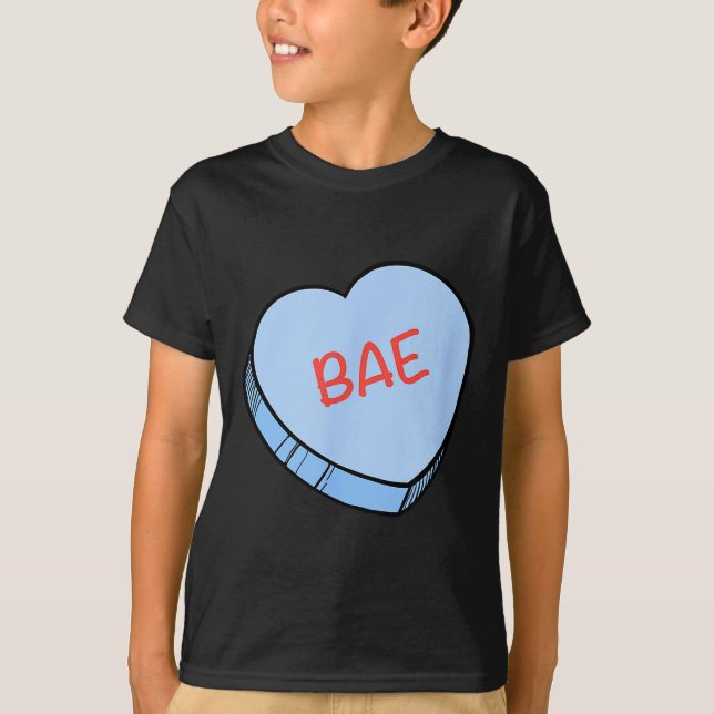 “bae” Conversation Hearts Valentine’s Day  T-Shirt (Vorderseite)