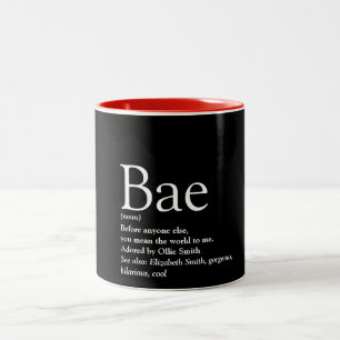 Bae-Definition Freund Freundin Ehefrau Ehemann Zweifarbige Tasse