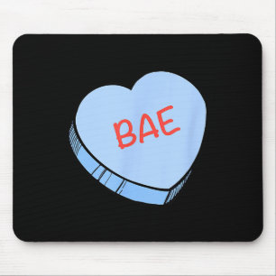 „Bae“-Gesprächsherzen Valentinstag Mousepad