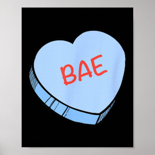 „Bae“-Gesprächsherzen Valentinstag Poster