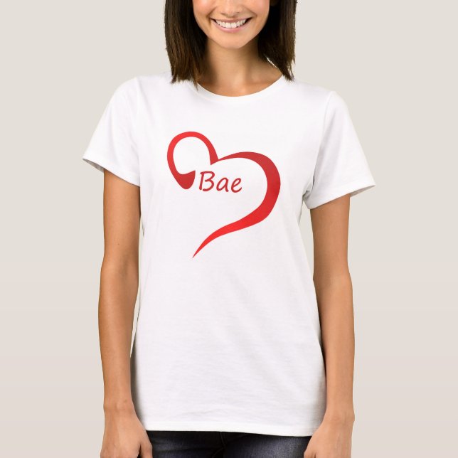 Bae Herz-Shirt T-Shirt (Vorderseite)