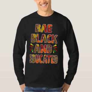 Bae Schwarze und gebildete Männer Frauen Schwarze T-Shirt