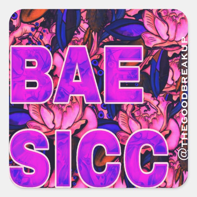 Bae Sicc Quadratischer Aufkleber (Vorderseite)