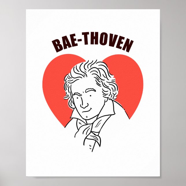 Bae-Thove Classical Music Pun Poster (Vorne)