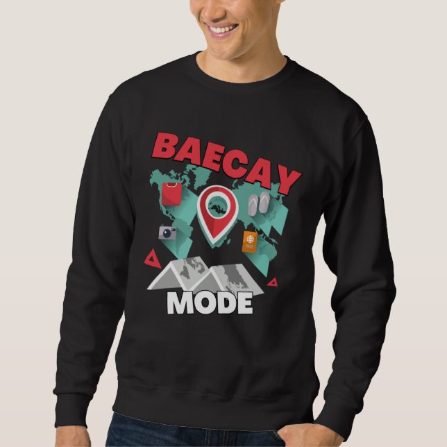 Baecay Mode Designs For Couples Bae King Bae Catio Sweatshirt (Vorderseite)