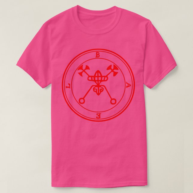 Bael Ars Goetia Sigil Red T-Shirt (Design vorne)
