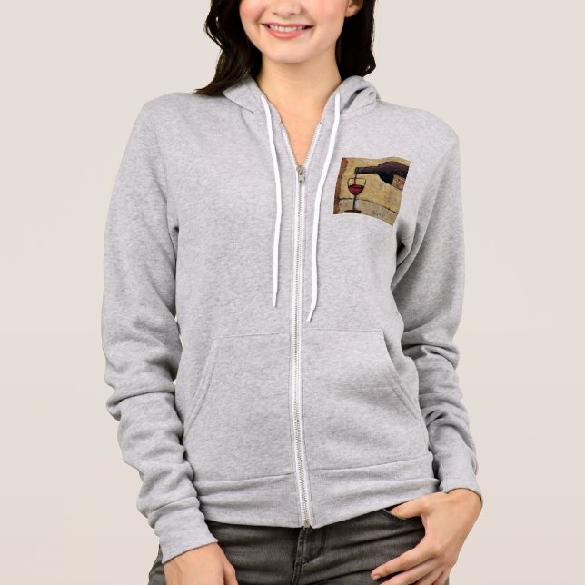 BAG04 rotes Wine.tif Hoodie (Vorderseite)