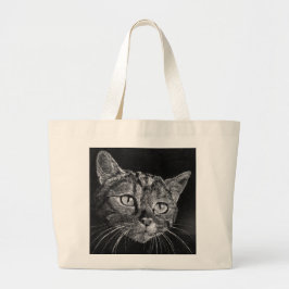 Bag Art Cat Face Jumbo Stoffbeutel