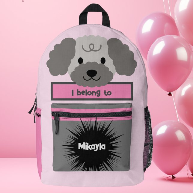 Bag Buddy Poodle Dog Personalisierter Rucksack (Von Creator hochgeladen)
