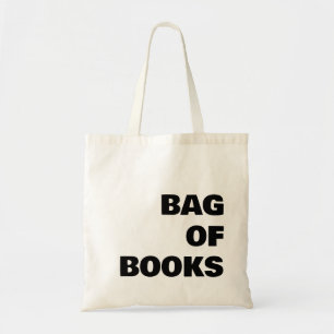 BAG DER BÜCHER im Schwarzen Schriftart - BUCHLOVER Tragetasche
