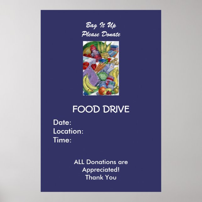 Bag es auf, spenden Sie bitte - individuell Poster (Vorne)