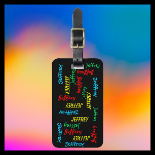 Bag für die Wiederholung von Namen Gepäckanhänger