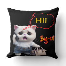 Bag-Ikat Funny Kids Throw Kissenabdeckung