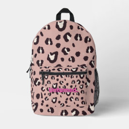 Bag pink animal print bedruckter rucksack