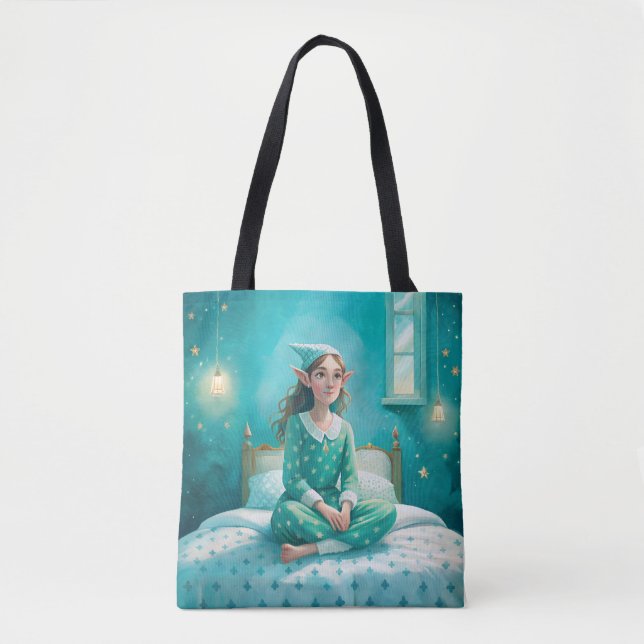 Bag Print elf Art Mädchen blau (Vorderseite)