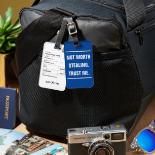 BAG TAG - Es lohnt sich nicht zu stehlen. Vertraue Gepäckanhänger