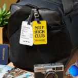 BAG TAG - Mile High Club - Gold Mitglied Gepäckanhänger<br><div class="desc">Personalisieren Sie Ihre Kontaktdaten - oder löschen Sie sie,  um leer verlassen.</div>