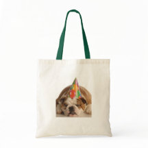 BAG TOTEBULLDOG BIRTHDAY CUSTOMIZE